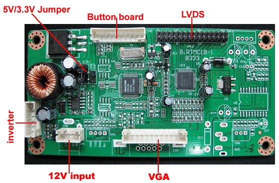 8-19\" LCD monitor universal main borad
