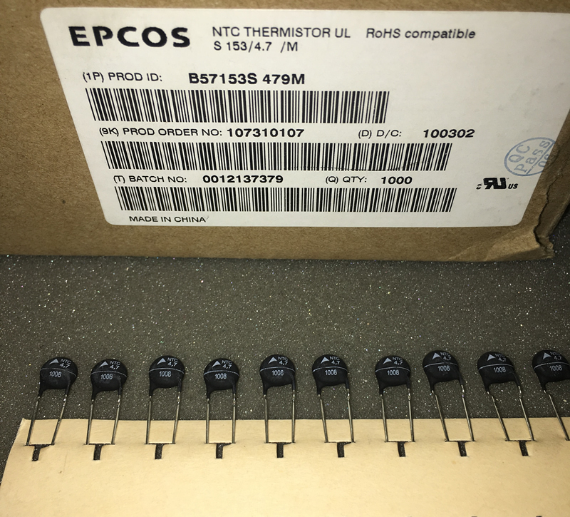EPCOS thermistor B57153S479M NTC 4.7R 3A  8.5MM 5pcs/lot