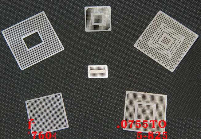 6pcs XBOX 360 CSP PS3 GPU CPU BGA reballing stencil template 0.6mm