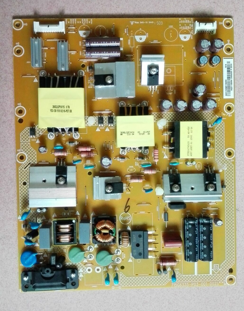 715G6335-P03-001-002S tv power supply board