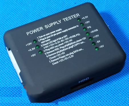 ATX Power Supply Tester 20PIN/24PIN SATA Connector Tester