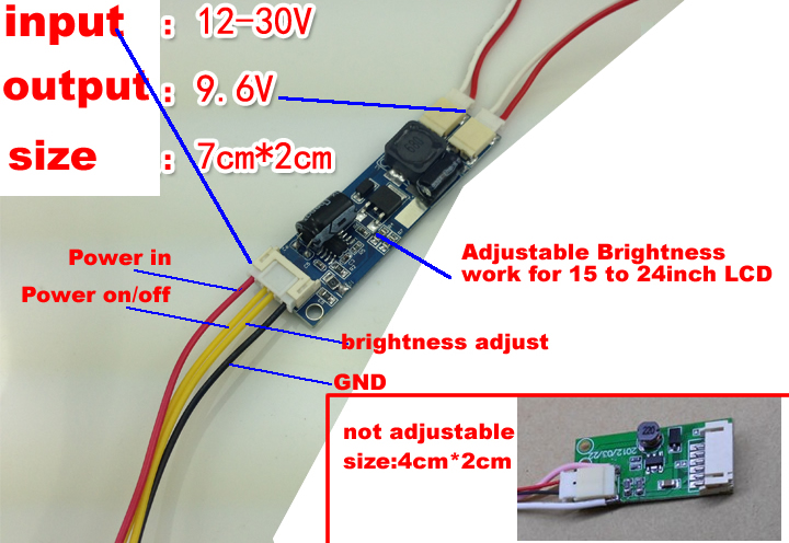 488mm 22inch LED Backlight KIT adjustable brightness update ccfl to led,  www.iccfl.com